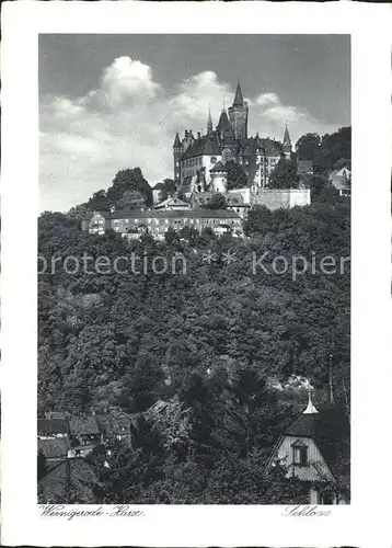 Wernigerode Harz Schloss  Kat. Wernigerode