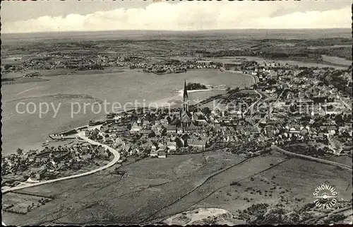 Schleswig Holstein an der Schlei Fliegeraufnahme Kat. Schleswig