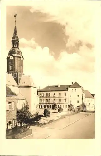 Bad Lausick Strasse der Einheit Kirche Kat. Bad Lausick