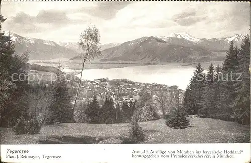 Tegernsee Aus "14 Ausfluege von Muenchen ins bayerische Hochland" Kat. Tegernsee