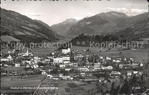 Gmuend Kaernten Panorama mit Sonnblick Alpen Kat. Gmuend in Kaernten