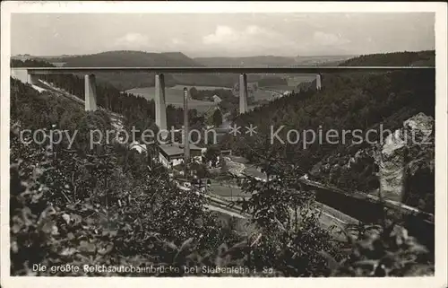 Siebenlehn Groesste Autobahnbruecke der Welt Muldental Kat. Grossschirma