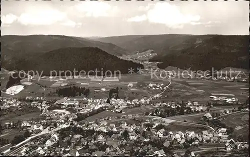 Baiersbronn Schwarzwald Fliegeraufnahme Hoehenluftkurort Kat. Baiersbronn