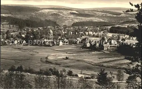 Schmiedefeld Rennsteig Panorama Luftkurort Kat. Schmiedefeld Rennsteig