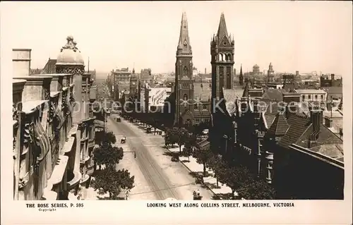 Melbourne Victoria Collins Street Church Rose Series Kat. Melbourne