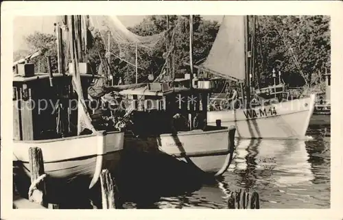 Warnemuende Ostseebad Fischkutter Kat. Rostock