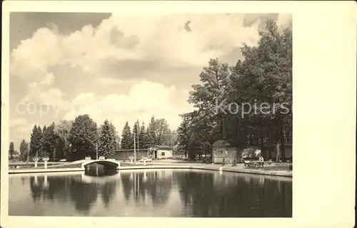 Langebrueck Waldbad Schwimmbad Kat. Dresden