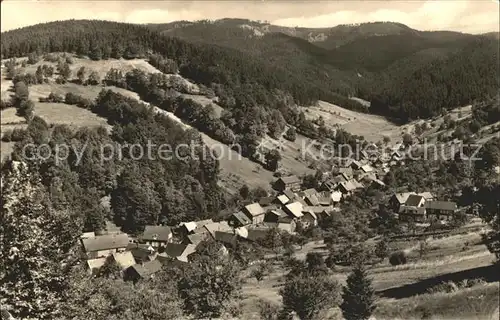 Goldlauter Heidersbach Panorama Kat. Suhl