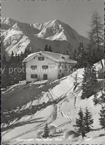 Kappl Alpengasthof Dias Winterimpressionen Kat. Kappl