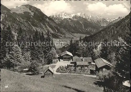 Bad Oberdorf Bergwirtschaft Pension Horn Hoehenluftkurort Alpenpanorama Kat. Bad Hindelang