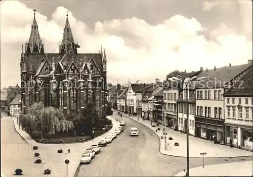 Muehlhausen Thueringen Wilhelm Pieck Platz Kirche Kat. Muehlhausen Thueringen