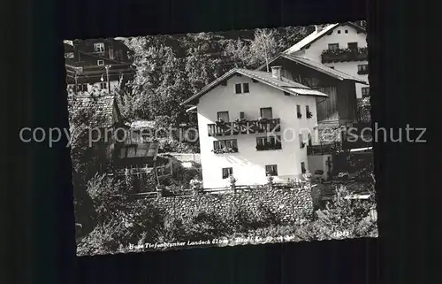 Landeck Tirol Haus Tiefenbrunnen Pension Kat. Landeck