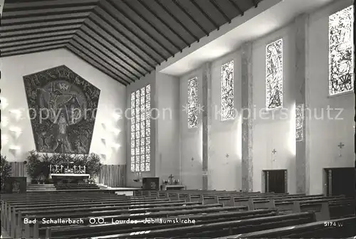 Bad Schallerbach Lourdes Jubilaeumskirche Kirchenfenster Kat. Bad Schallerbach