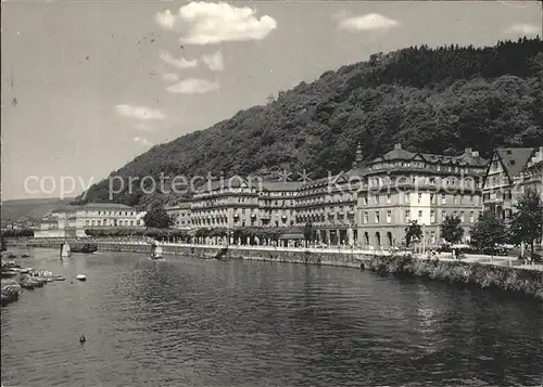 Bad Ems Uferpartie an der Lahn Kat. Bad Ems