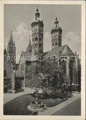 Naumburg Saale Dom Querhaus mit gotischem Ostchor Dreikoenigskapelle Kat. Naumburg