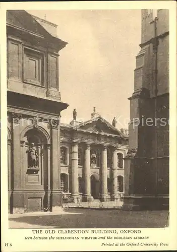 Oxford Oxfordshire Old Clarendon Building / Oxford /Oxfordshire