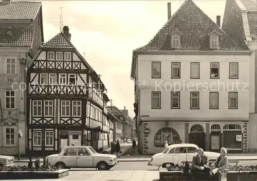 Muehlhausen Thueringen Wilhelm Pieck Platz Fachwerkhaus Kat. Muehlhausen Thueringen