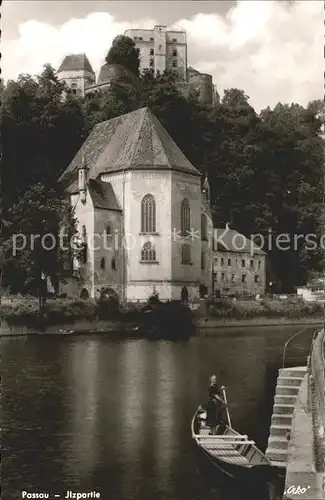 Passau Ilzpartie Salvatorkirche Oberhaus Kat. Passau