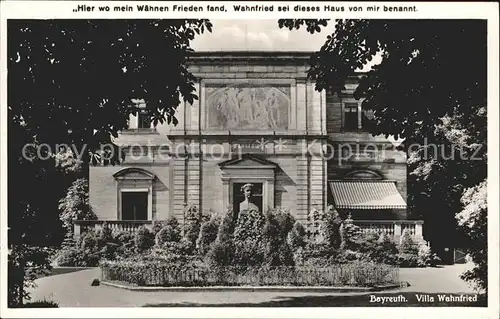 Bayreuth Villa Wahnfried  Kat. Bayreuth