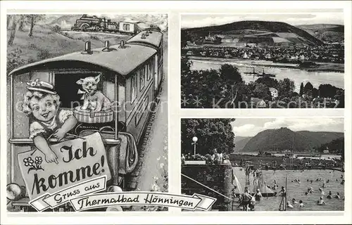 Bad Hoenningen Thermalbad Eisenbahn Kat. Bad Hoenningen