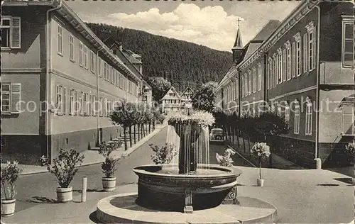 Bad Teinach Zavelstein Blick aus dem Portal Bad Hotels Brunnen Kat. Bad Teinach Zavelstein