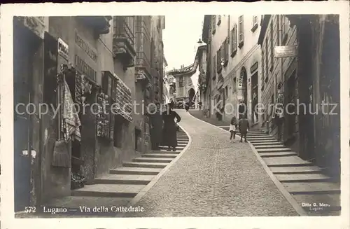 Lugano TI Via della Cattedrale Kat. Lugano