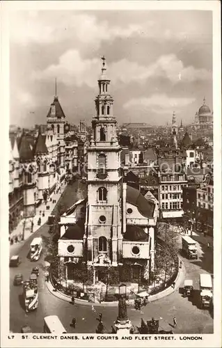 London St Clement Danes law Courts Fleet Street  Kat. City of London