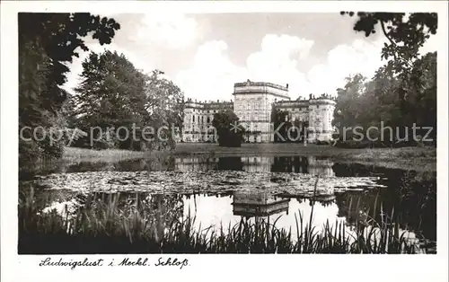 Ludwigslust Schloss Teich Kat. Ludwigslust