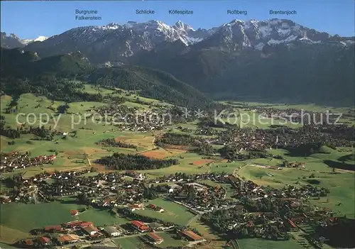 Pfronten Koellenspitze Rossberg Brentenjoch Burgruine Falkenstein Kat. Pfronten