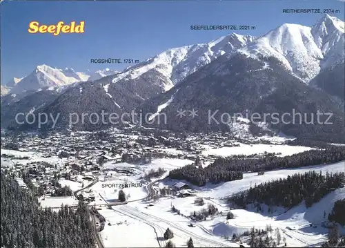 Seefeld Tirol Rosshuette Sportzentrum Seefelderspitze Reitherspitze Kat. Seefeld in Tirol