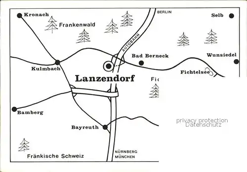 Lanzendorf Oberfranken Gasthof Zum Roten Oches Kat. Himmelkron