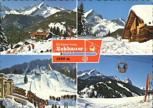 Garmisch Partenkirchen Berggasthof Eckbauer Alpspitze Zugspitze Olympia Skistation Kat. Garmisch Partenkirchen