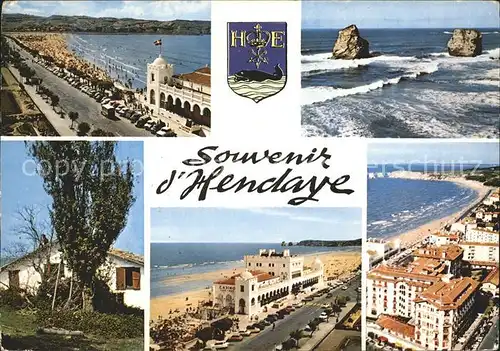 Hendaye Pyrenees Atlantiques Frontiere Franco  Espagnole La Plage 2 Jumeaux Ferme Pays Basque  Kat. Hendaye