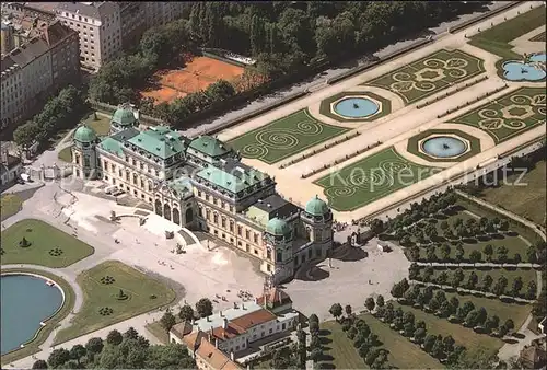 Wien Fliegeraufnahme Schloss Belvedere Kat. Wien