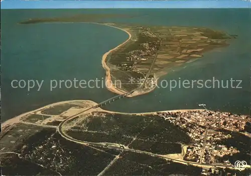 Noirmoutier en l Ile Fliegeraufnahme Pont  Kat. Noirmoutier en l Ile