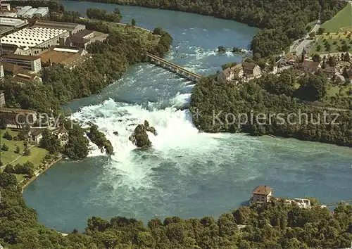 Neuhausen SH Rheinfall Fliegeraufnahme Kat. Neuhausen