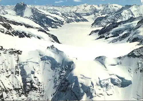 Jungfraujoch Sphinx Pavillon Aletschgletscher Kat. Jungfrau