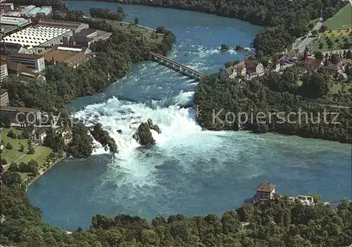 Neuhausen SH Rheinfall  Fliegeraufnahme Schloss Laufen Kat. Neuhausen