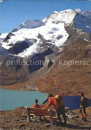 Piz Lagalb Luftseilbahn Bernina Lago Bianco Lago Nero Cambrena Gletscher Kat. Piz Lagalb