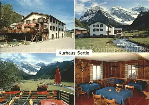 Davos GR Berggasthof Kurhaus Sertig  Kat. Davos