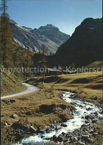 Davos GR Sertigtal Wasserfall Hochducan Kat. Davos