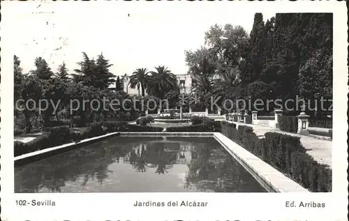 Sevilla Andalucia Jardines Alcazar  Kat. Sevilla 