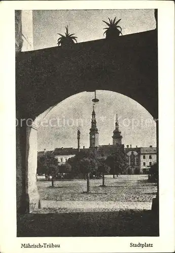 Maehrisch Truebau Stadtplatz Kat. Moravska Trebova