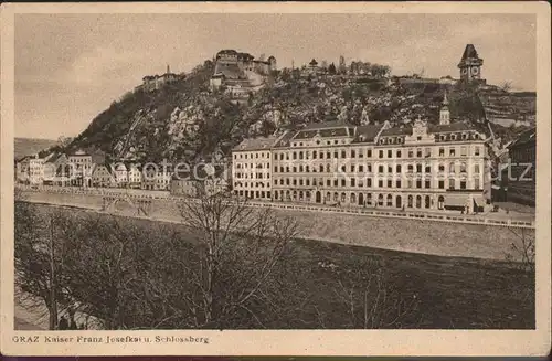 Graz Steiermark Kaiser Franz Josefkai Schlossberg Kat. Graz