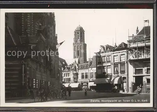 Zwolle Overijssel Hoofdwacht Toren Kerk Kat. Zwolle