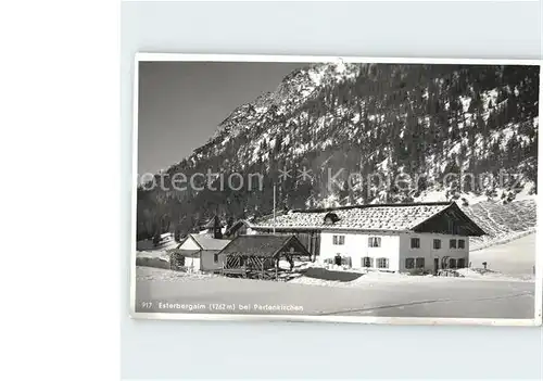 Partenkirchen Esterbergalm im Winter Kat. Garmisch Partenkirchen