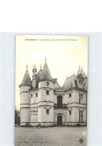 Mirambeau Charente Maritime Chateau Aile Sud et Porte d honneur Kat. Mirambeau