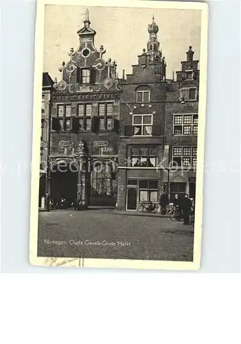 Nijmegen Oude Gevels Grote Markt Giebelhaeuser Kat. Nimwegen Nijmegen