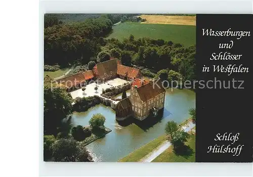 Havixbeck Schloss Huelshoff Serie Wasserburgen und Schloesser in Westfalen Fliegeraufnahme Kat. Havixbeck