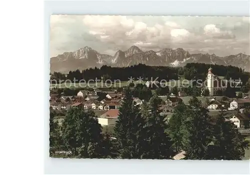 Lechbruck See Gesamtansicht mit Alpenpanorama Kat. Lechbruck am See